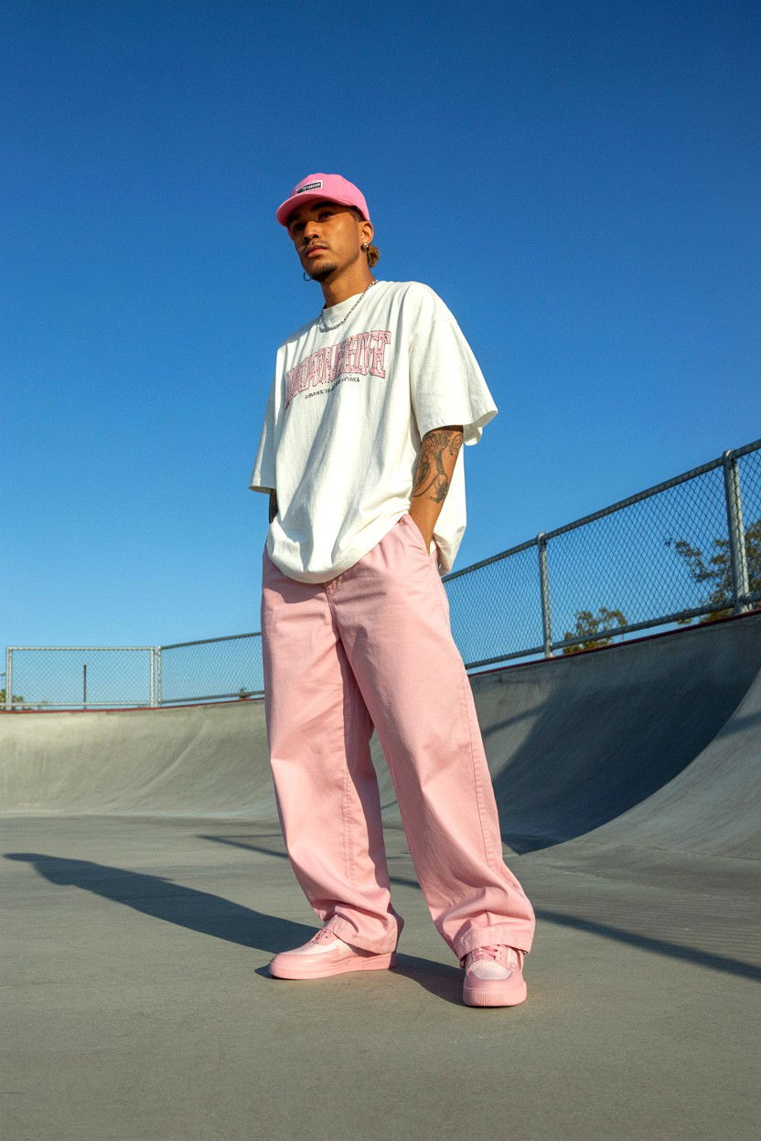 Pink Skateboard Style Look - 25 Valentine's Day Streetwear Outfits