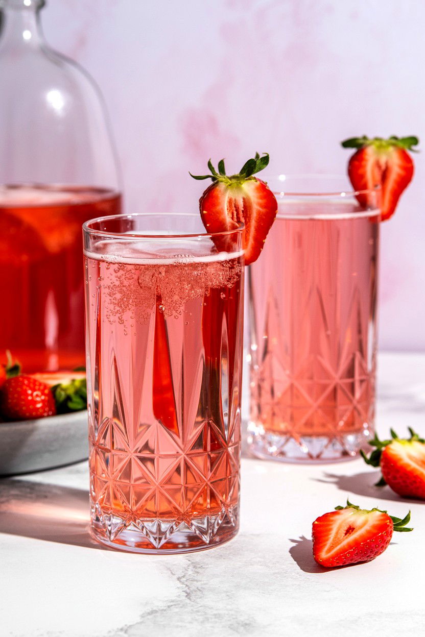 Pink Sparkling Beverage Toast - 25 Valentine's Day Wedding Photo Ideas