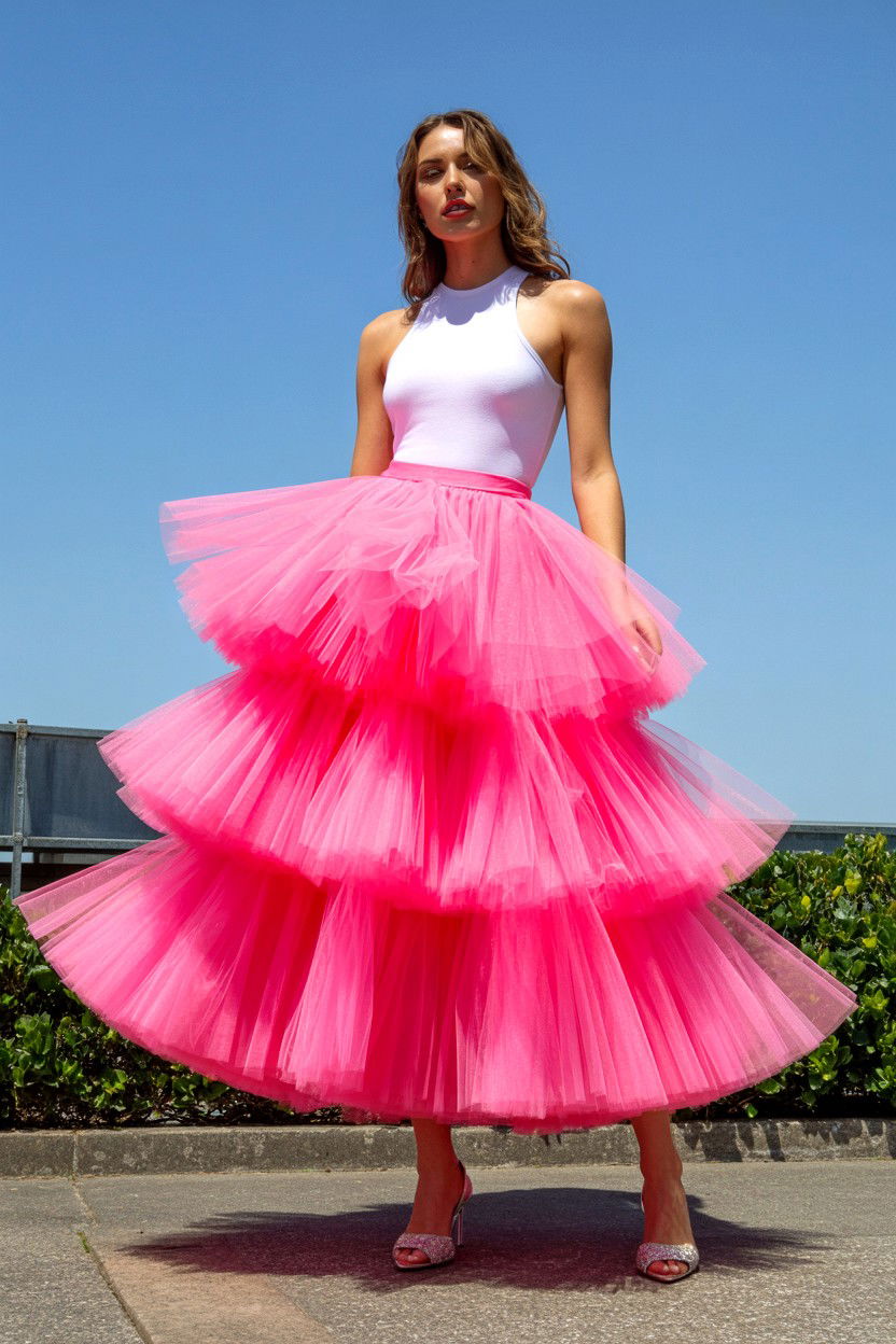 Pink Tulle Skirt - 25 Valentine's Day Bachelorette Party Ideas