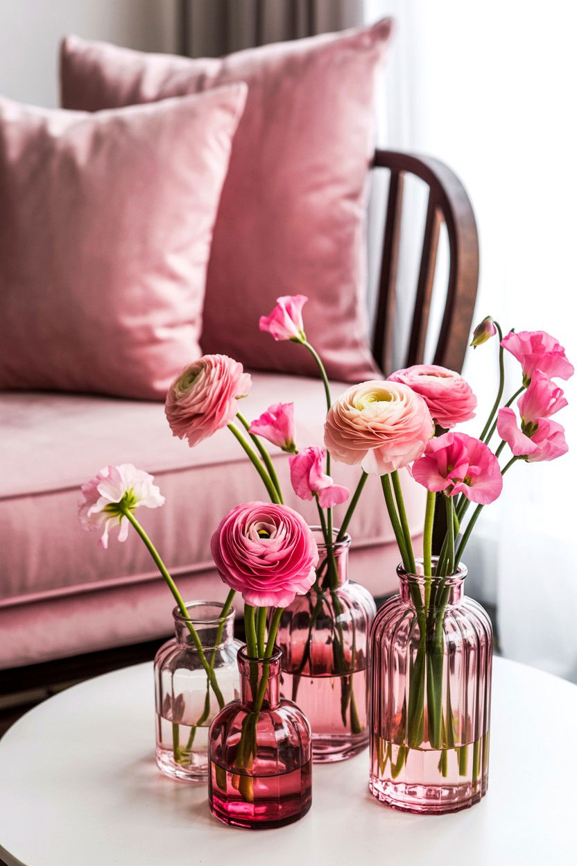 Pink Valentine Decor - 25 Valentine's Day Vignette Ideas