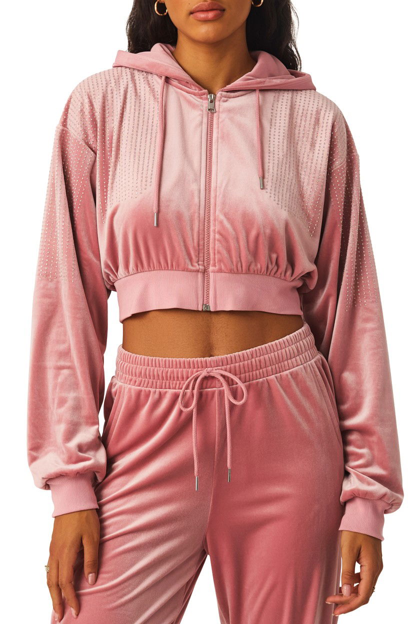 Pink Velour Tracksuit - 25 Valentine's Day Y2K Outfits