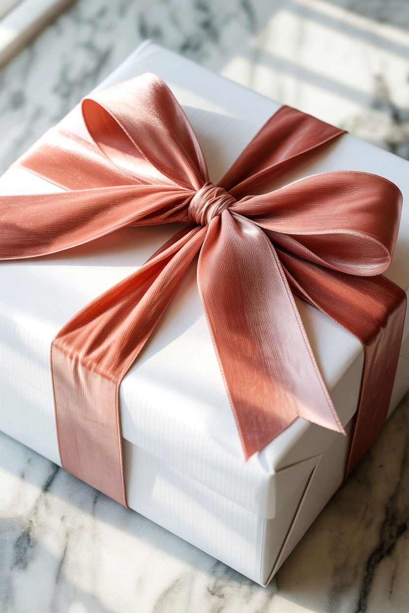 Pink Velvet Ribbon - 25 Valentine's Day Gift Wrapping Ideas