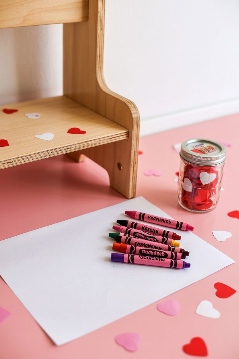 Pink Washable Crayons - 25 Valentine's Day Gifts for Toddlers