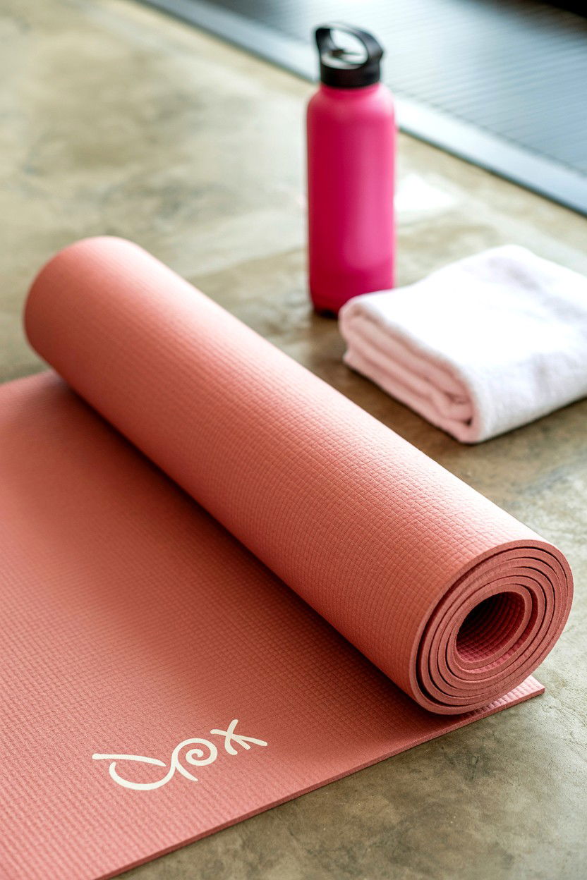 Pink Yoga Mat - 25 Valentine's Day Yoga Ideas