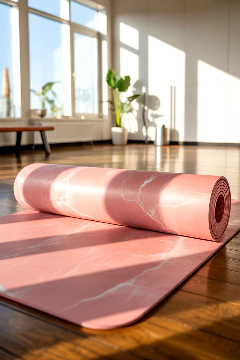 Pink Yoga Mat - 25 Fitness Valentine's Day Gifts for Her