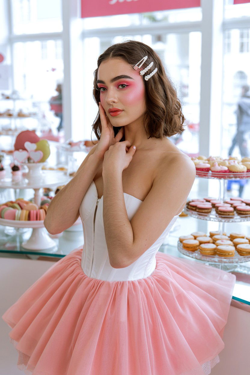 Pink blush - 25 Glamorous Valentine's Day Makeup