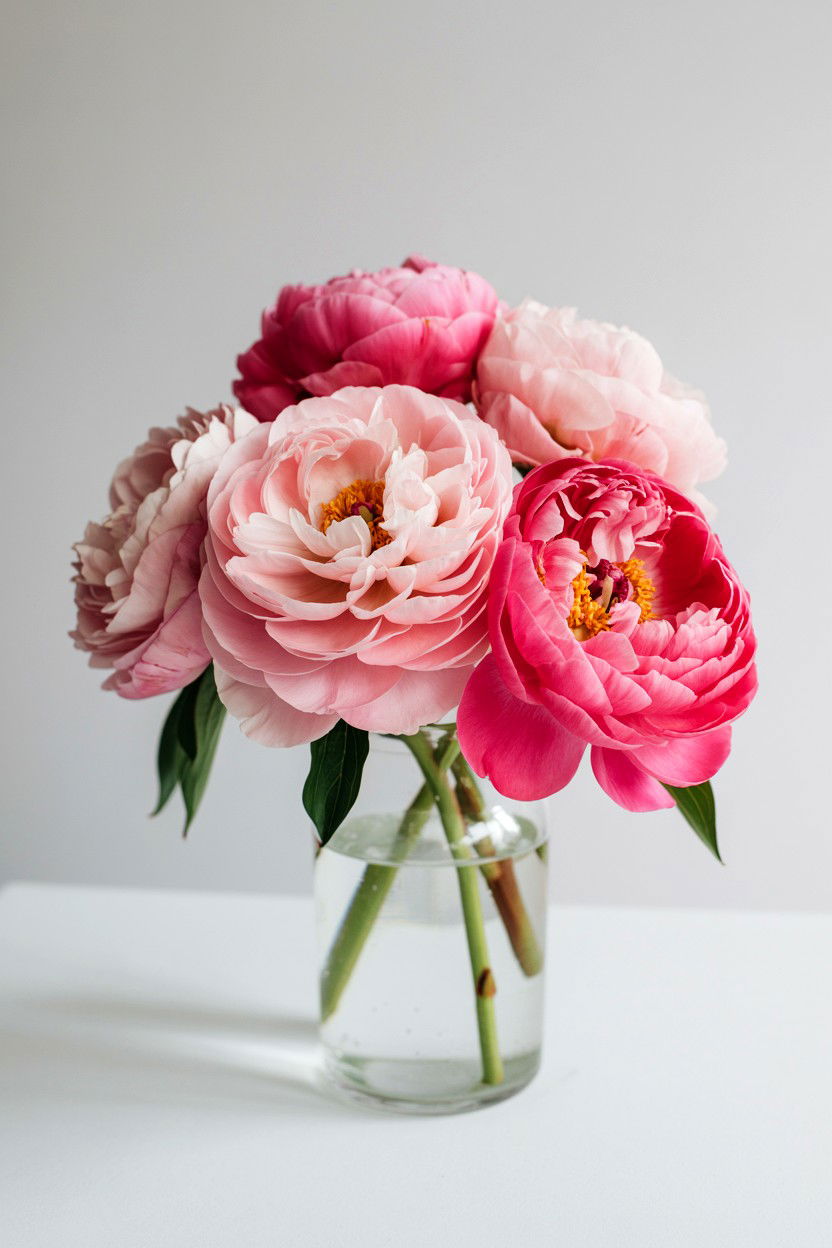 Pink peony arrangement - 25 Valentine's Day Bouquet Ideas