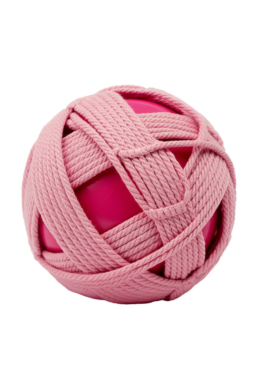 Pink yarn ball toy - 25 Valentine's Day Cat Toy Ideas
