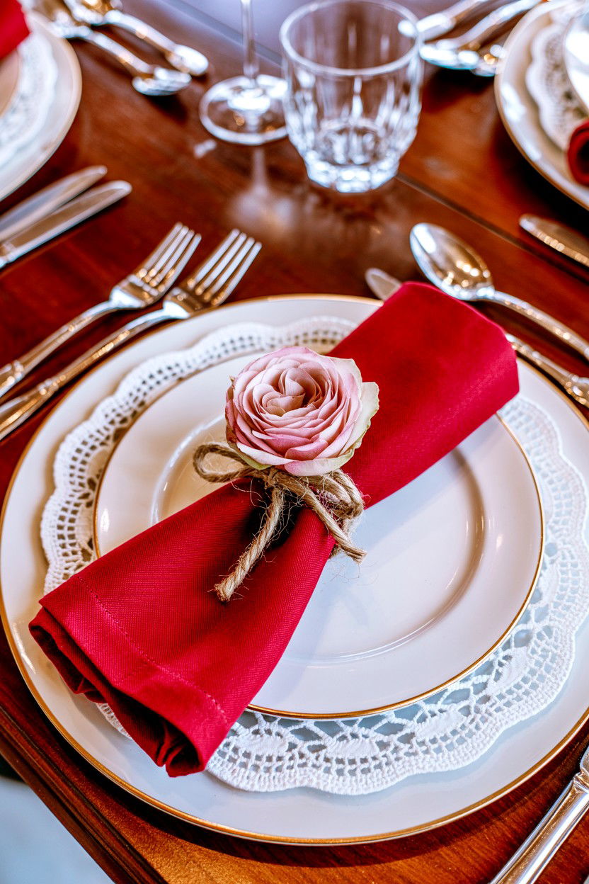Place Setting - 25 Dollar Store Valentine's Day Decor Ideas