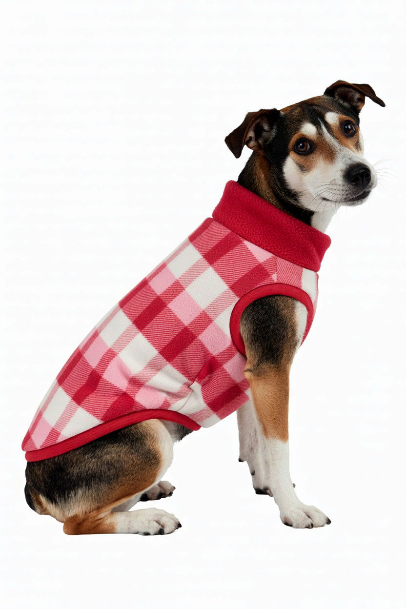Plaid Valentine Pet Pullover - 25 Valentine's Day Pet Sweater Ideas