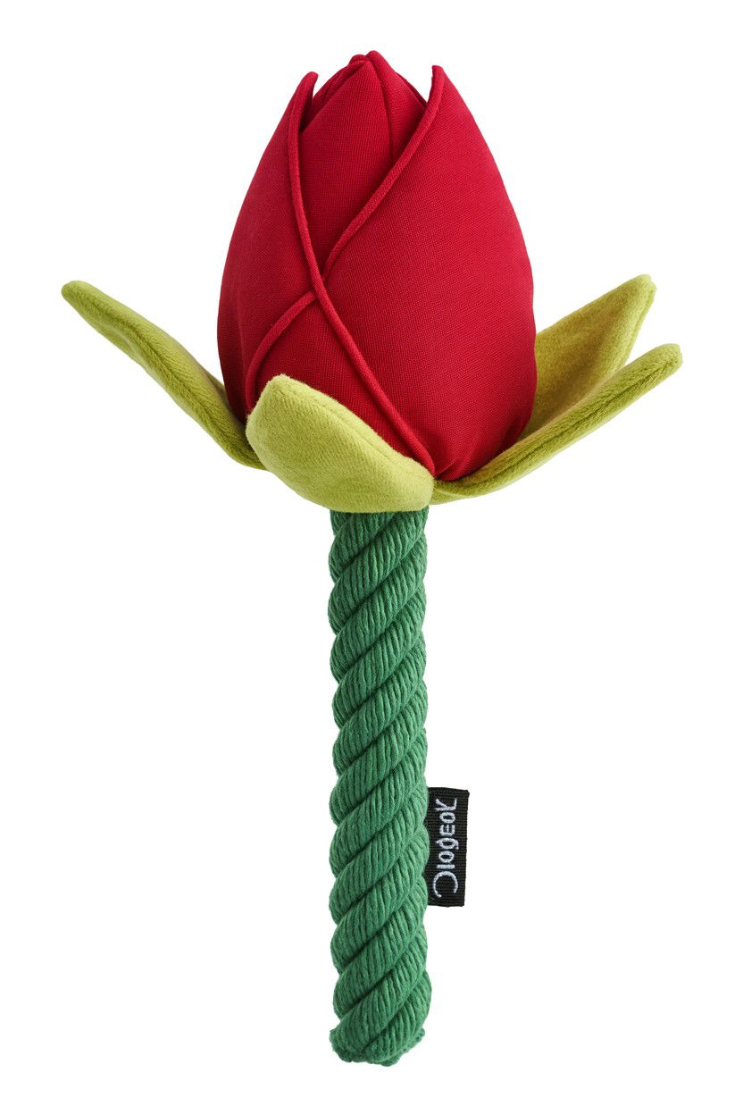 Plush Squeaky Rose Toy - 25 Valentine's Day Pet Gift Ideas