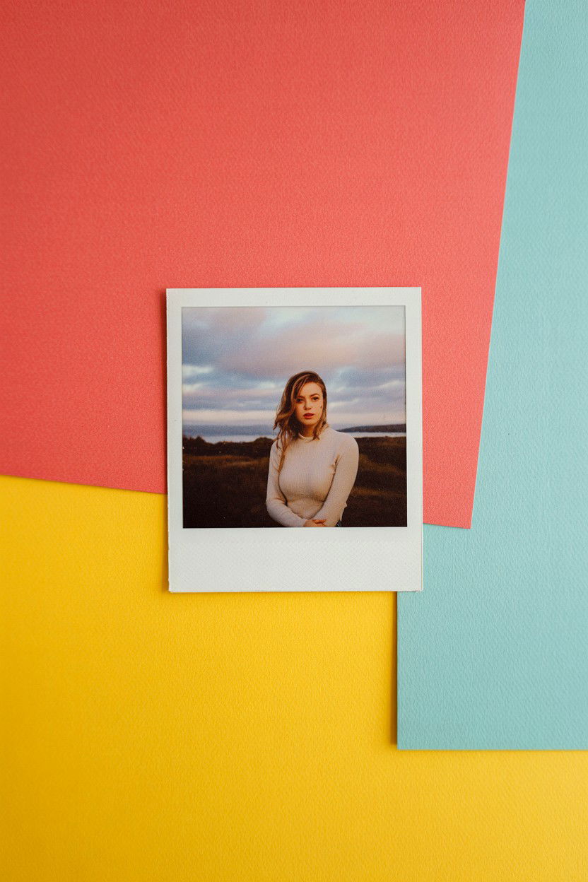 Polaroid Photo Layout - 25 Minimalist Valentine's Day Card Ideas