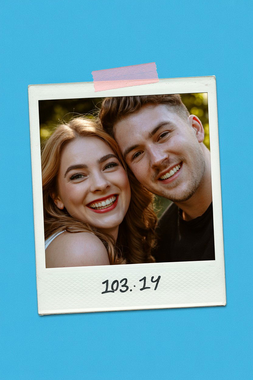 Polaroid frame border - 25 Valentine's Day Photo Editing Ideas