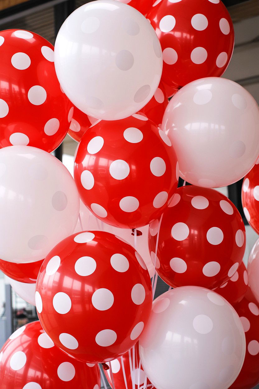 Polka Dot Balloon - 25 Valentine's Day Party Balloon Ideas