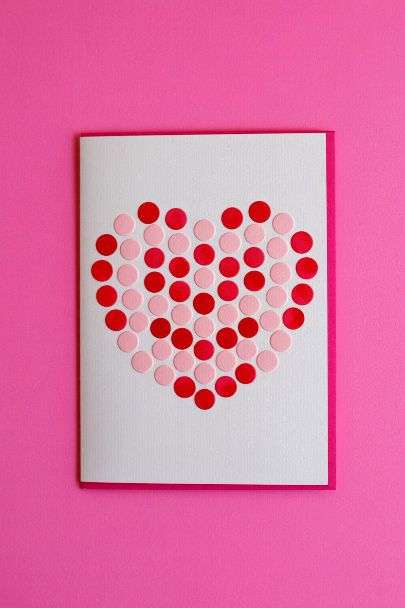 Polka Dot Card - 25 Handmade Valentine's Day Cards