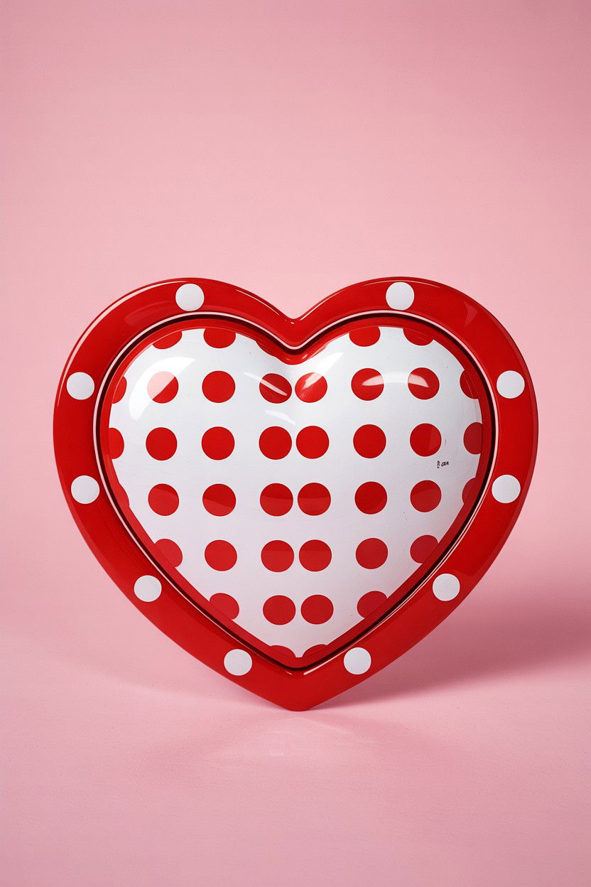 Polka Dot Heart Spinner - 25 Valentine's Day Wind Spinner Ideas