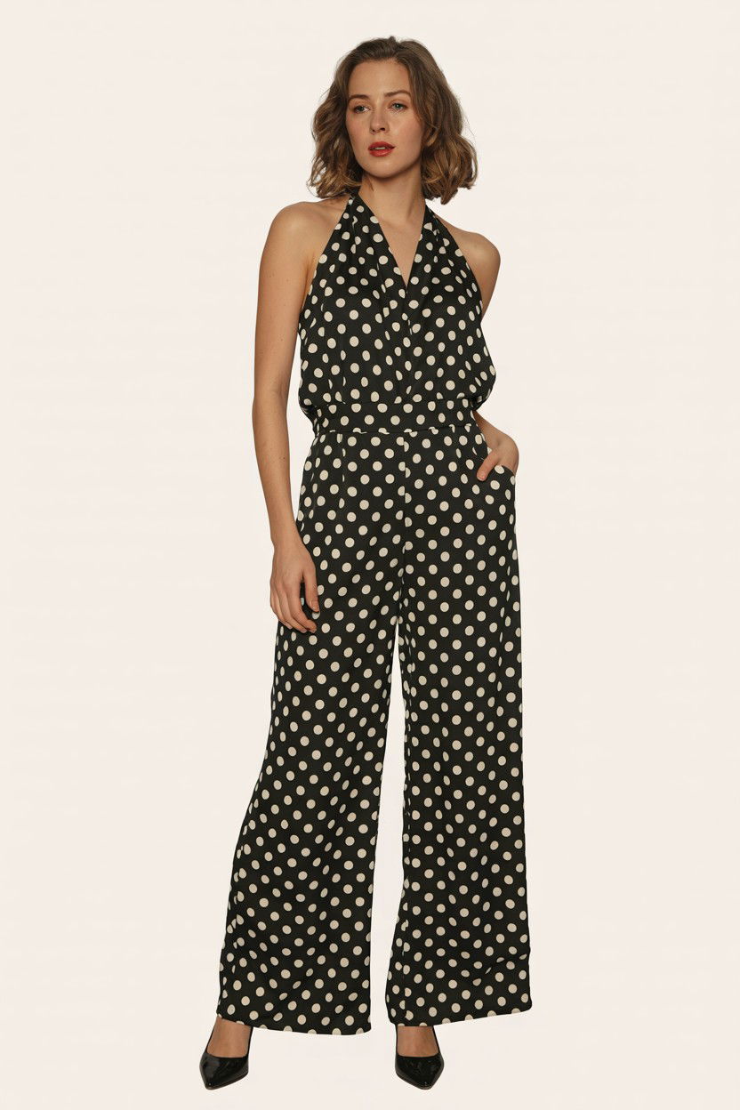 Polka Dot Jumpsuit - 25 Valentine's Day Jumpsuit Ideas
