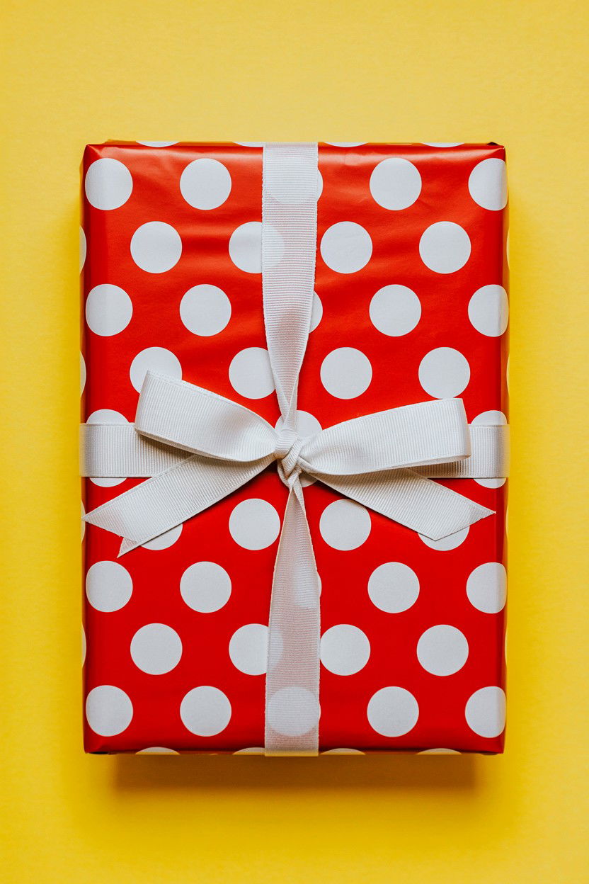 Polka Dot Pattern - 25 Valentine's Day Gift Wrapping Ideas