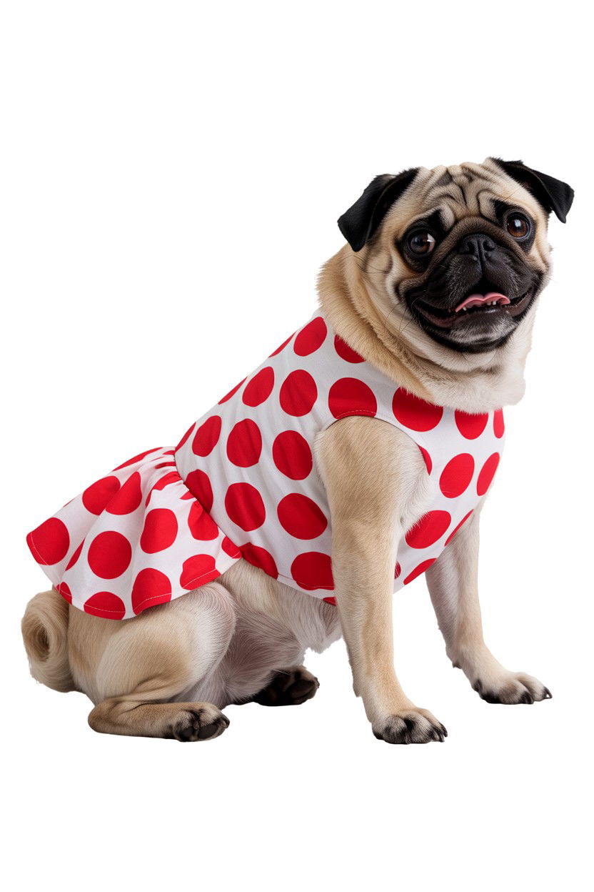 Polka dot pet sundress - 25 Valentine's Day Pet Dress Ideas