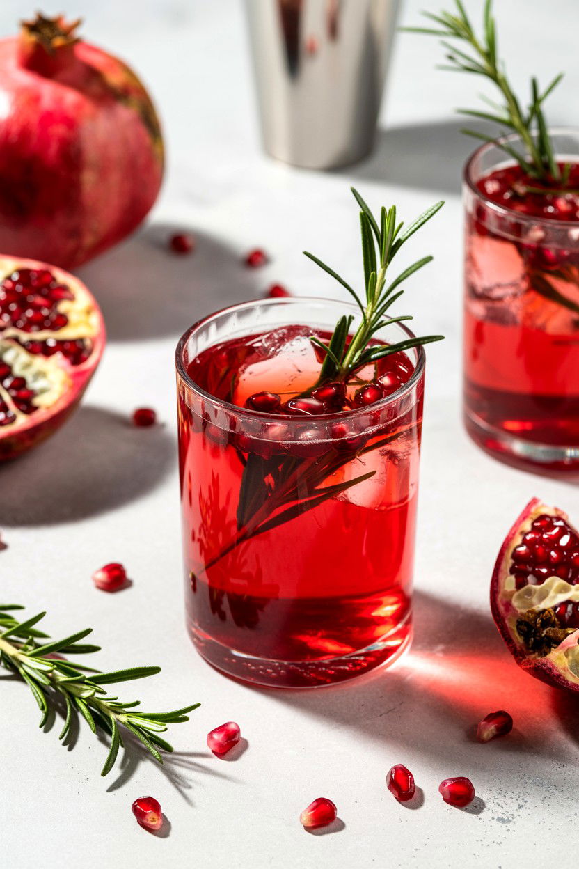 Pomegranate Gin Cocktail - 25 Valentine's Day Cocktail Recipes