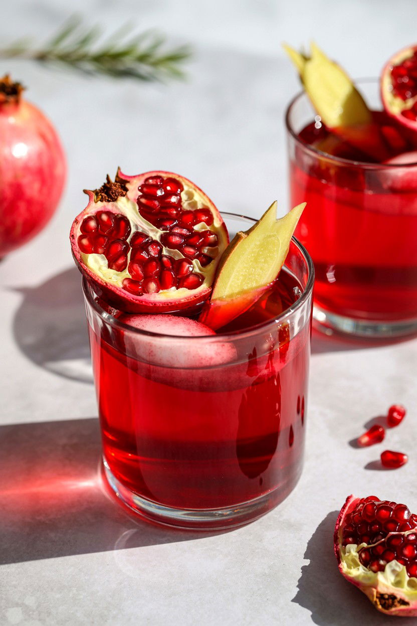 Pomegranate Ginger Hot Toddy - 25 Valentine's Day Hot Toddy Ideas