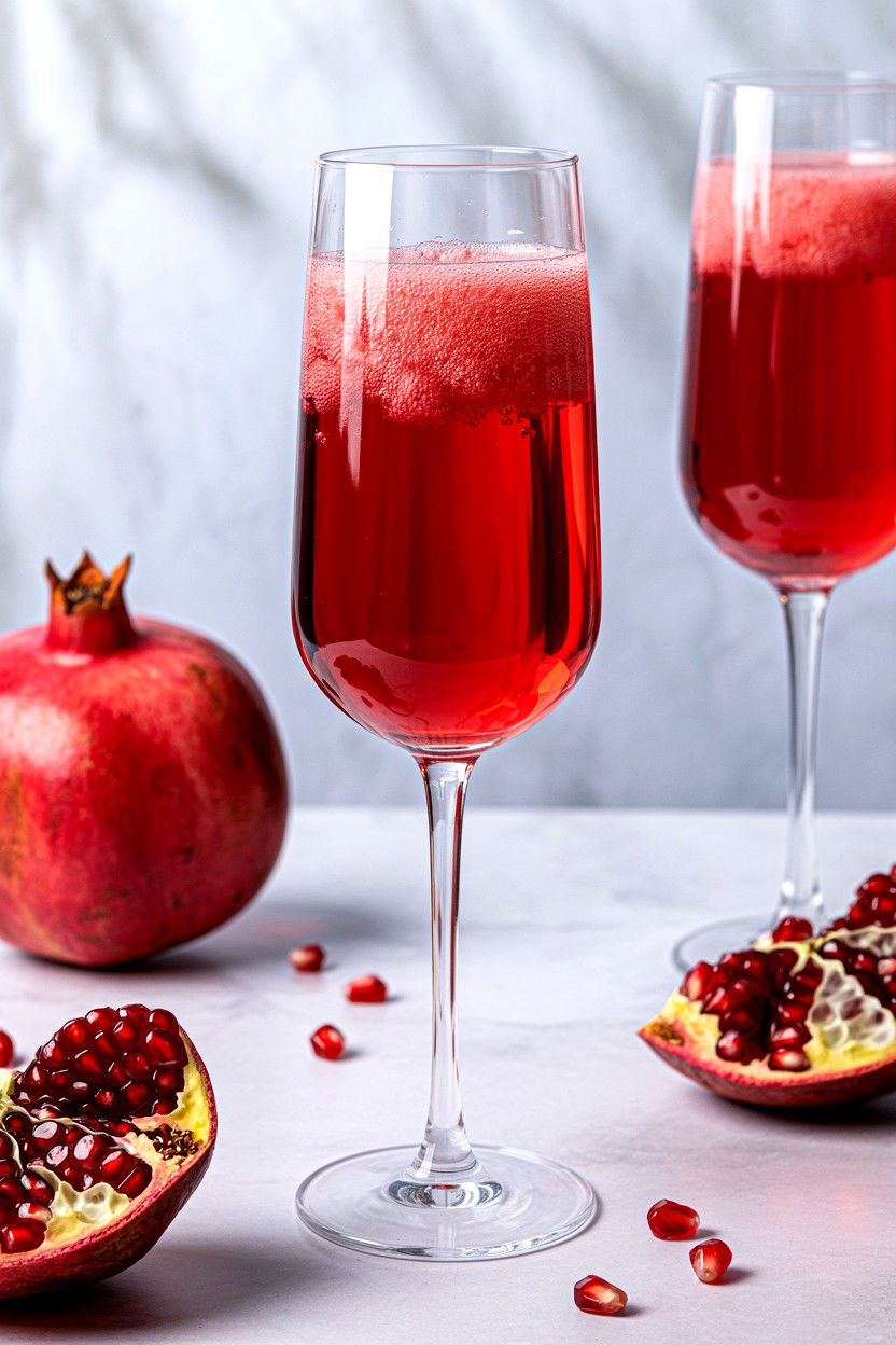 Pomegranate Prosecco Mimosa - 25 Valentine's Day Prosecco Cocktails