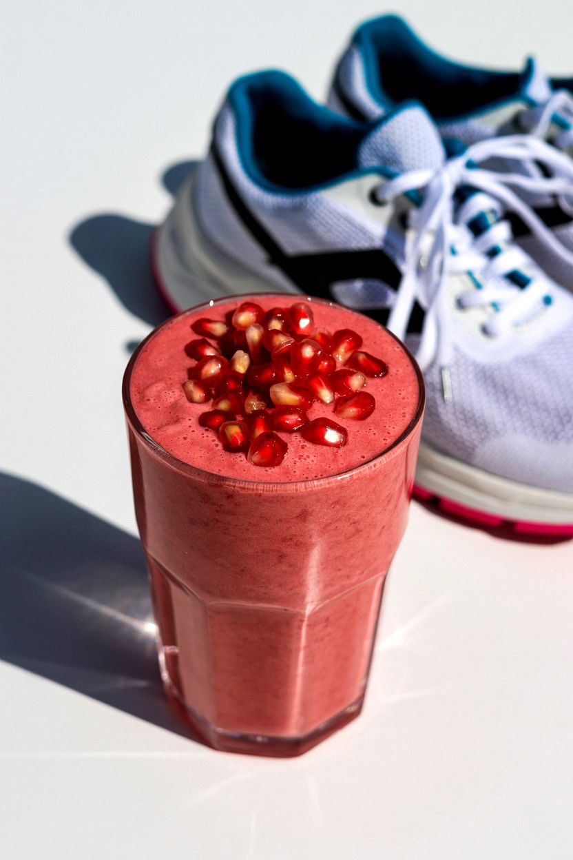 Pomegranate Protein Smoothie - 25 Valentine's Day Smoothie Recipes