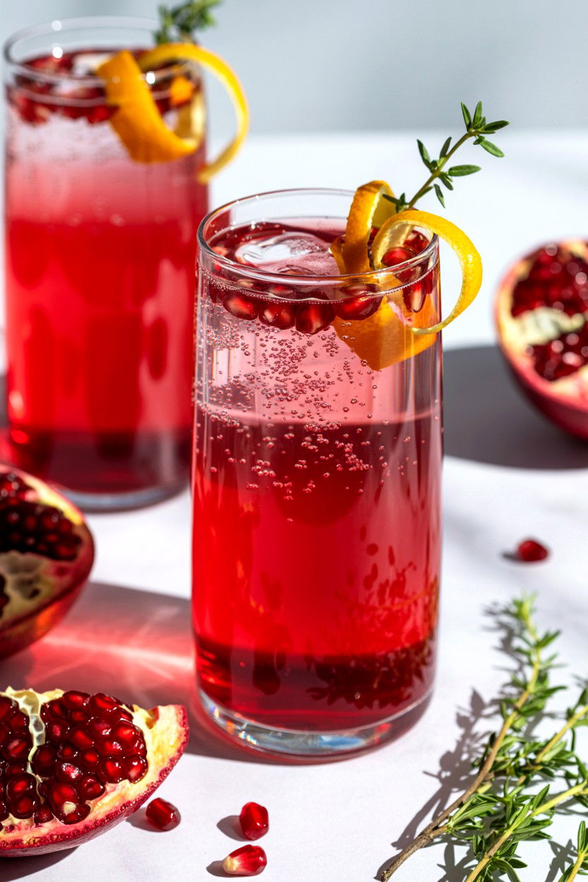 Pomegranate Sparkler - 25 Valentine's Day Sparkling Drink Ideas