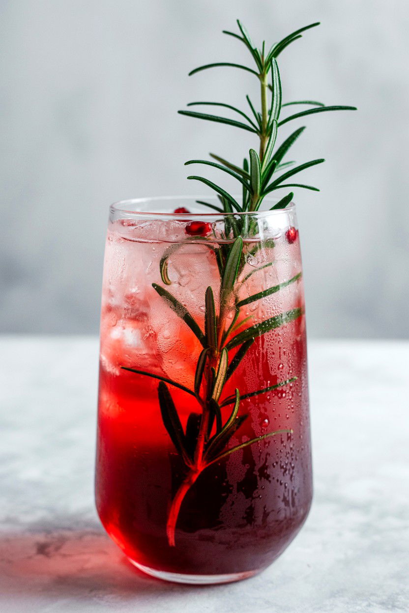Pomegranate Spritzer - 25 Valentine's Day Mocktail Ideas