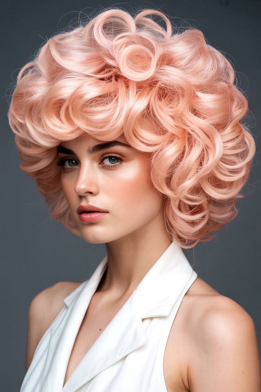 Poodle Updo - 25 Valentine's Day Vintage Hair Ideas