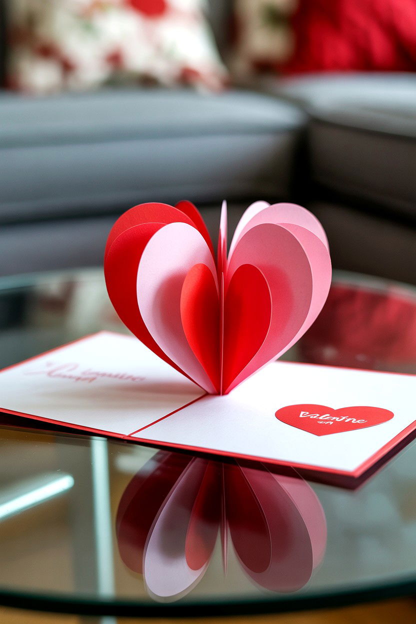 Pop Up Valentine Card - 25 Valentine's Day Card Ideas for Husband