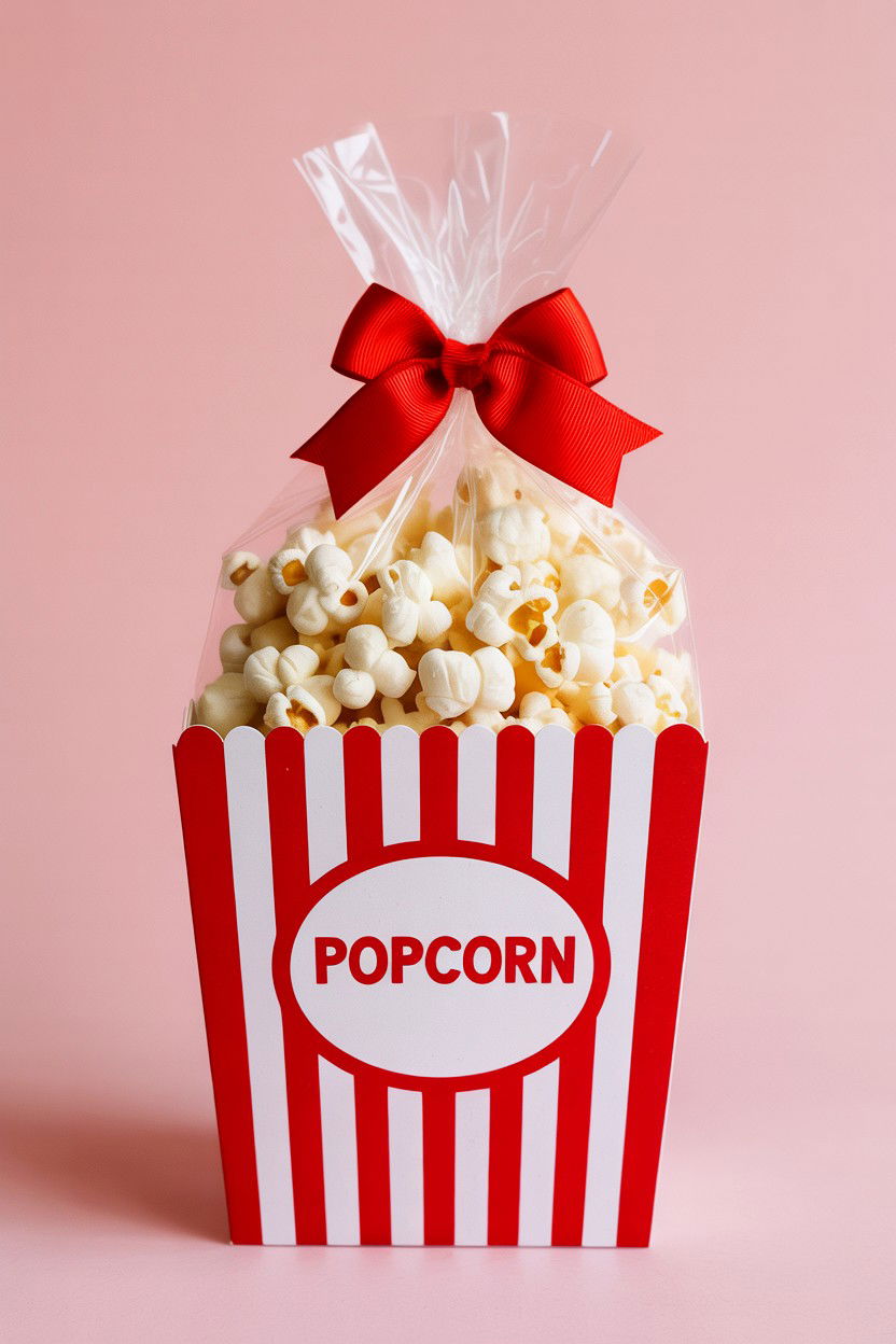 Popcorn Teacher Valentine Card - 25 Valentine's Day Cards for Teachers