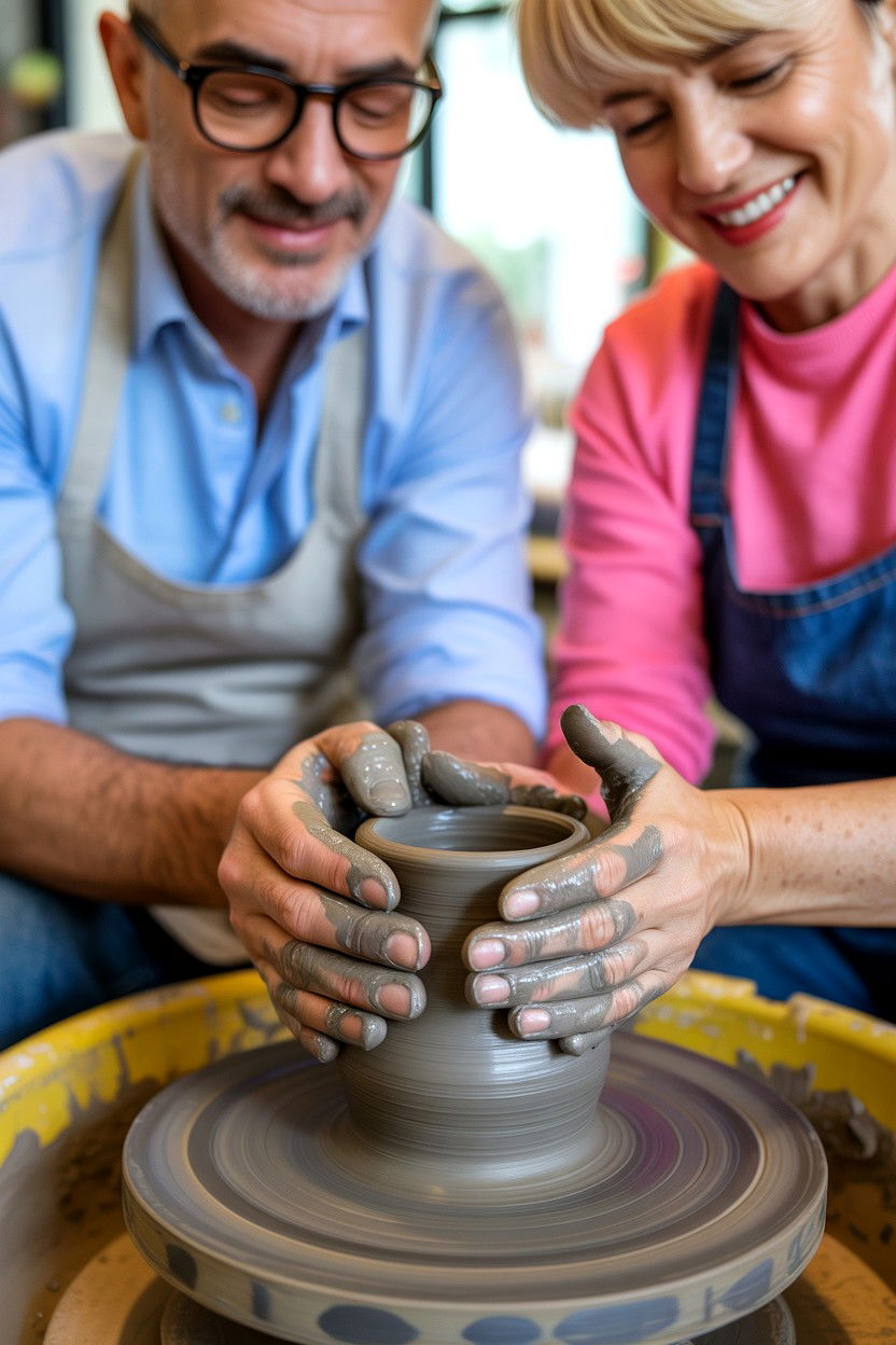 Pottery Class For Beginners - 25 Valentine's Day Ideas for Empty Nesters