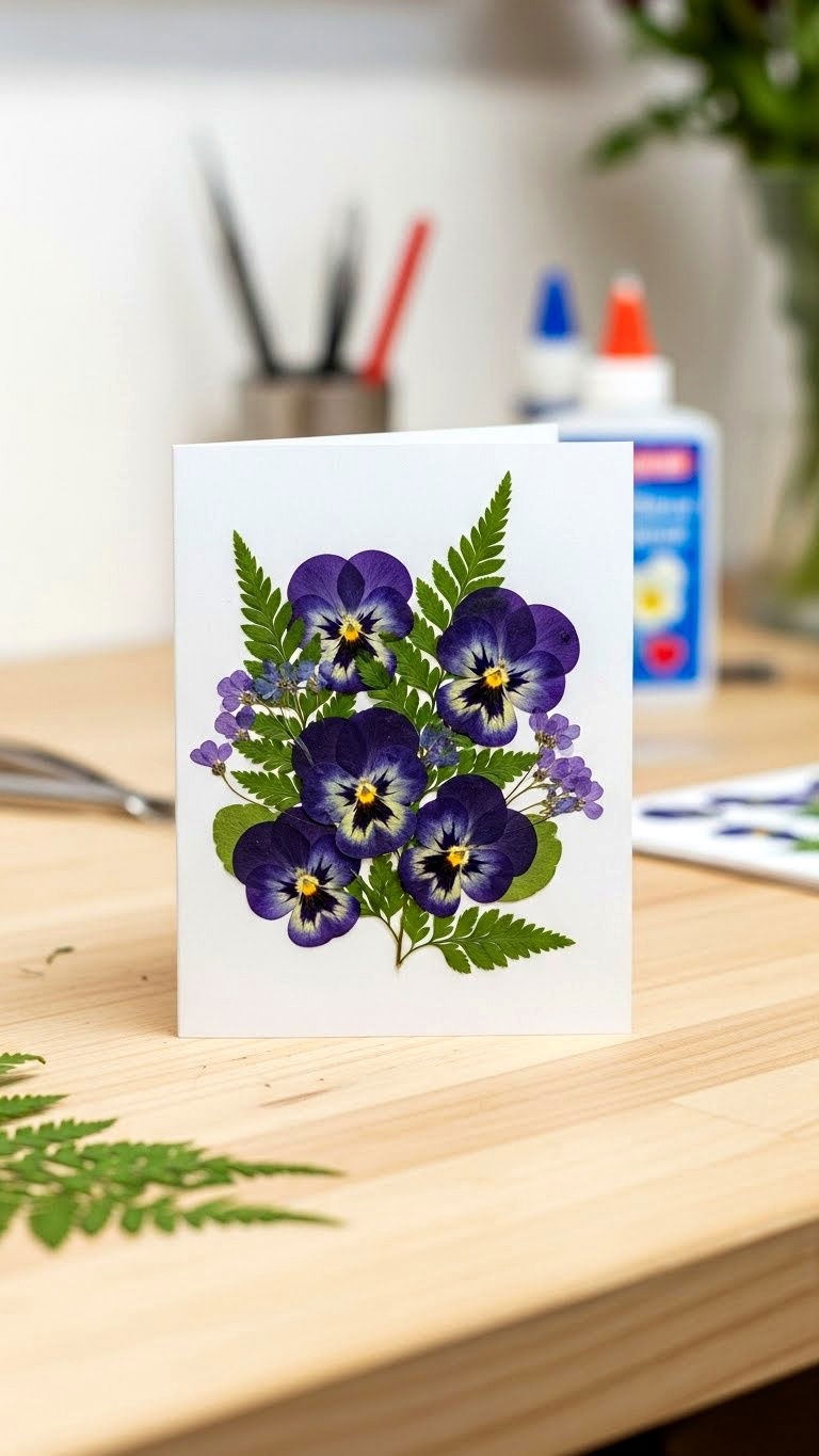 Pressed Flower Valentine - 25 valentine's day card designs