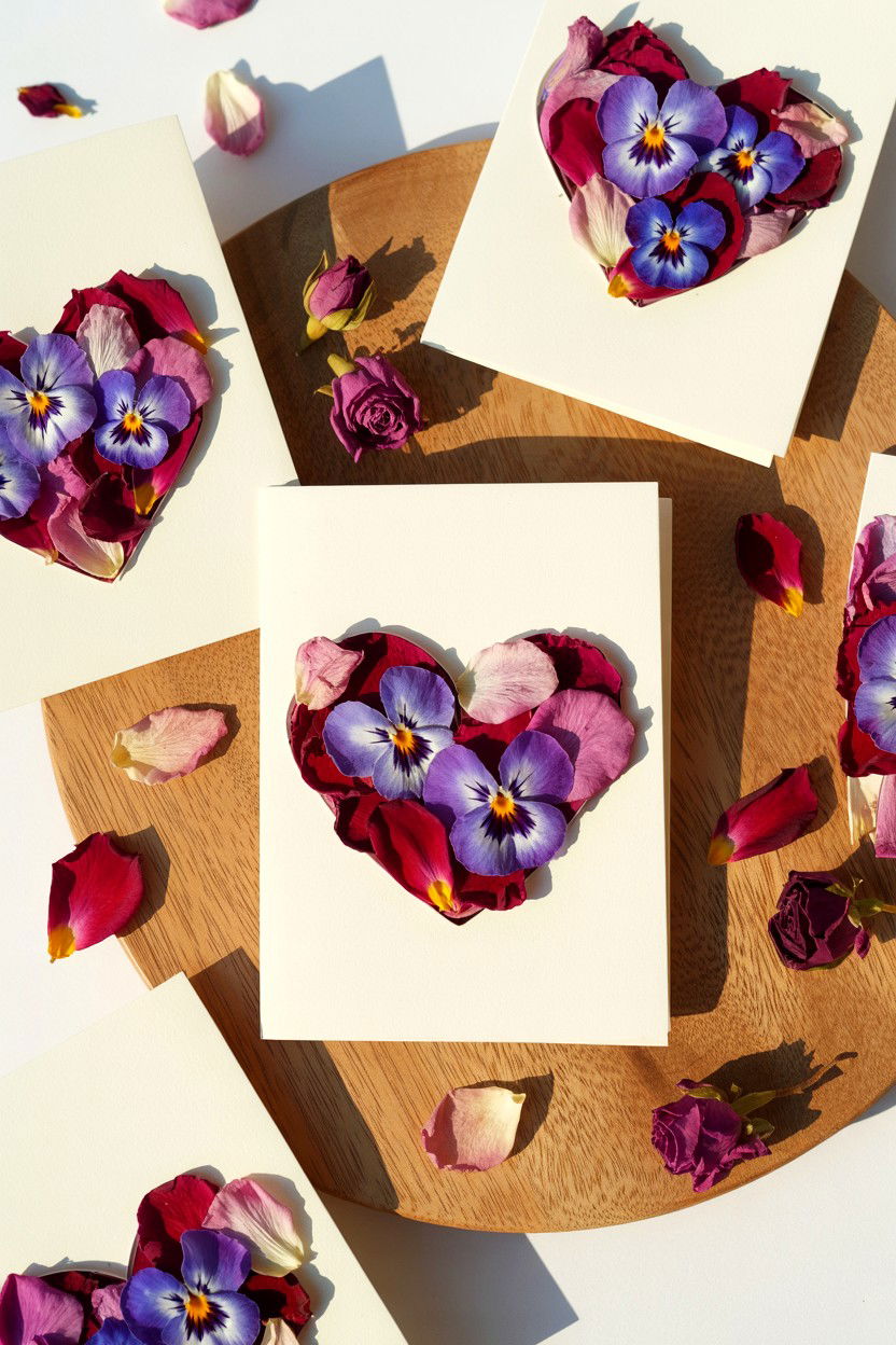 Pressed flower valentine cards - 25 Creative Valentine's Day Card Ideas