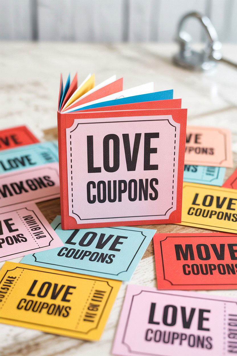 Printable Love Coupon Book - 25 Valentine's Day Reason Why I Love You Ideas