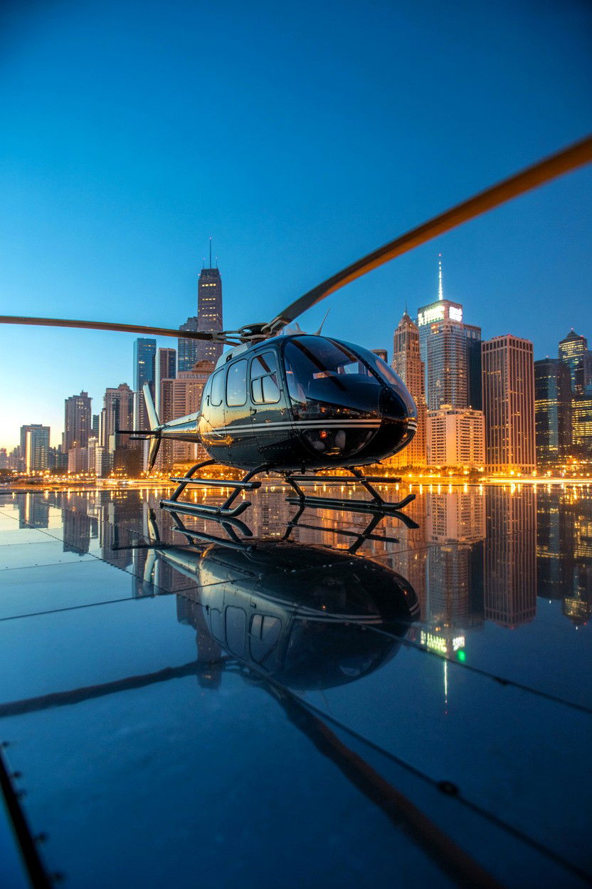 Private City Lights Flight - 25 Valentine's Day Helicopter Tour Ideas