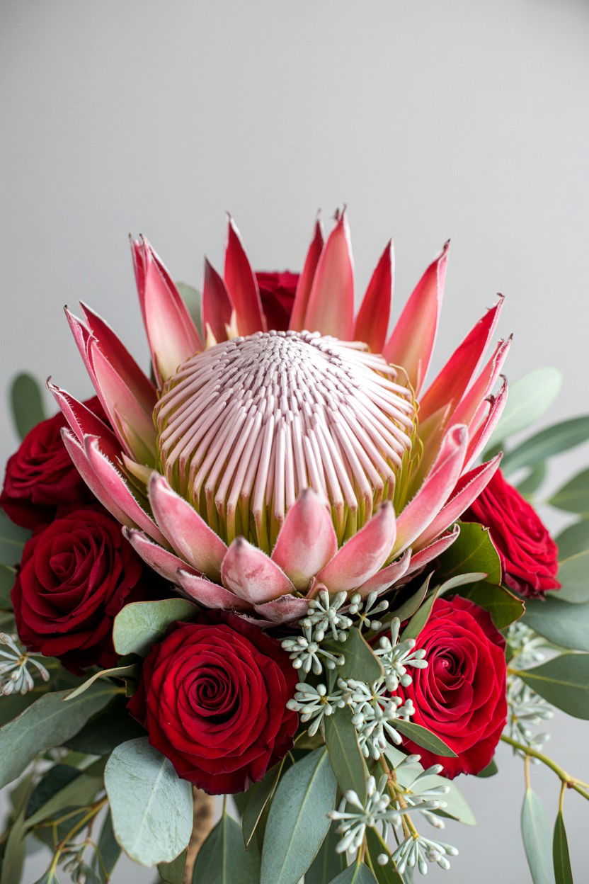 Protea Wedding Bouquet - 25 Valentine's Day Wedding Flower Ideas