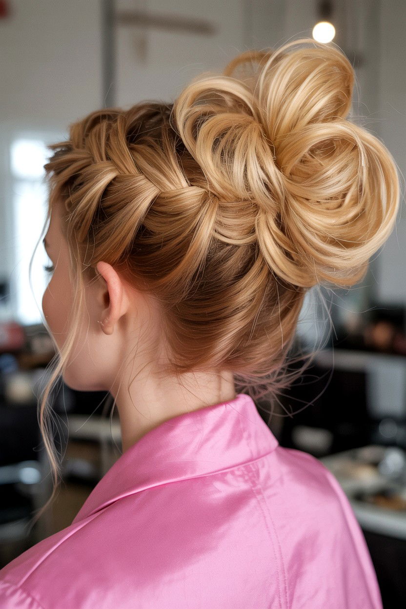 Pull Through Braid Updo - 25 Valentine's Day Updo Ideas