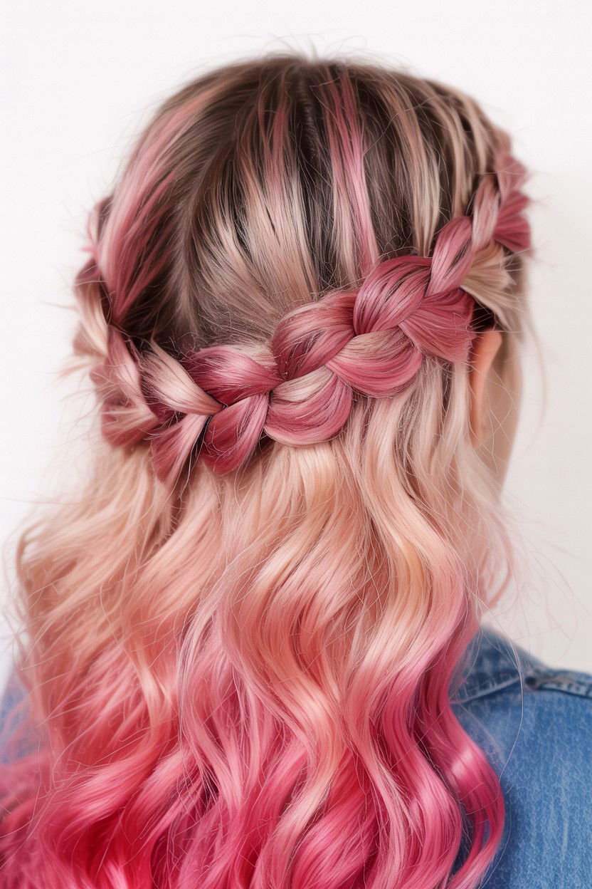 Pull Through Crown Braid - 25 Valentine's Day Crown Braid Ideas