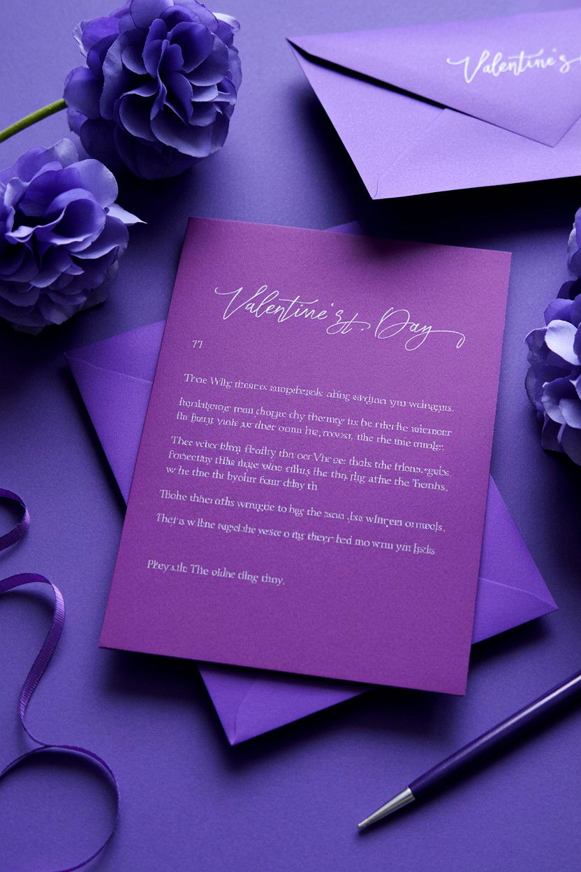 Purple Amethyst Letter Sheets - 25 Valentine's Day Stationery Ideas