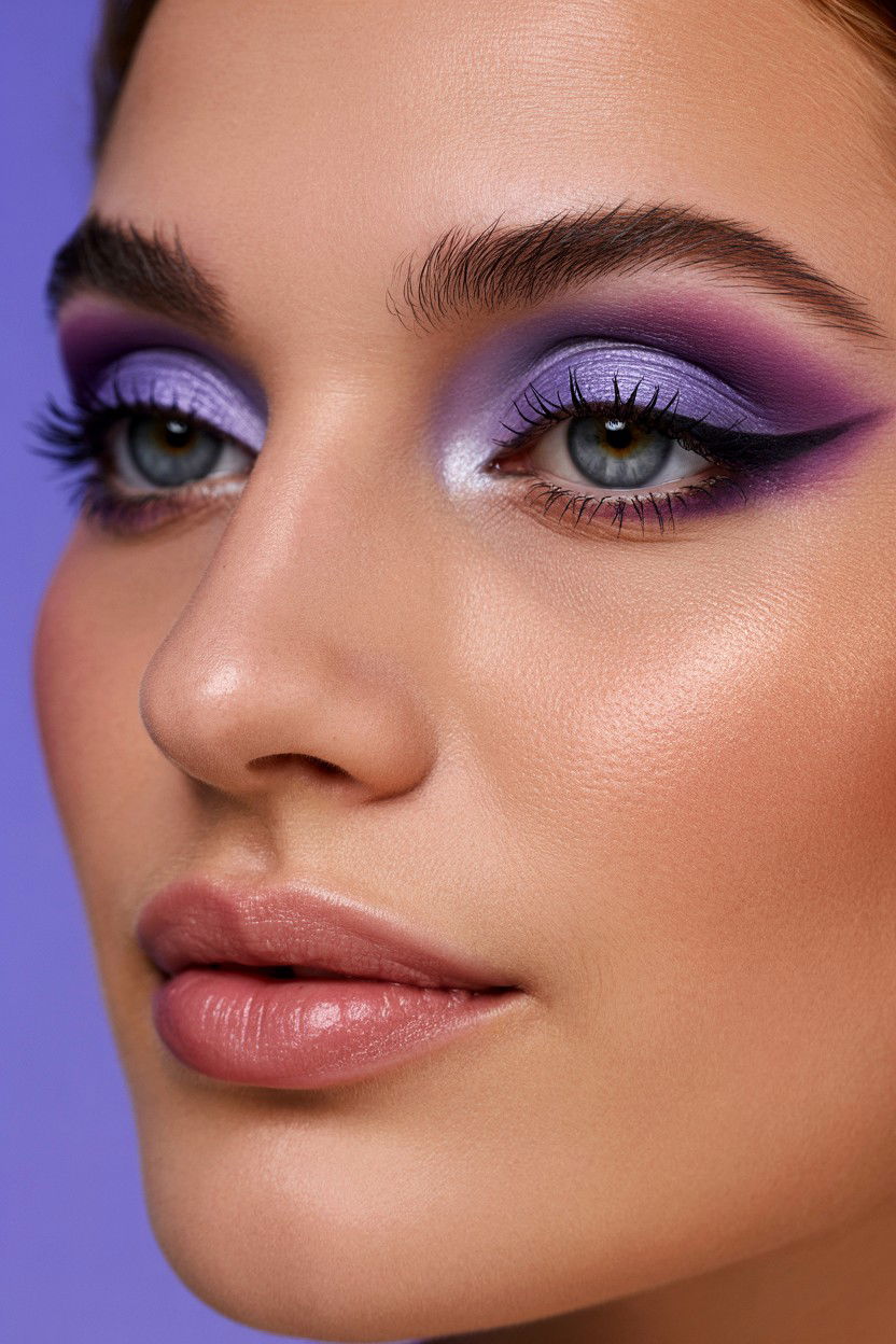 Purple Eye Makeup - 25 Valentine's Day Eye Makeup Ideas