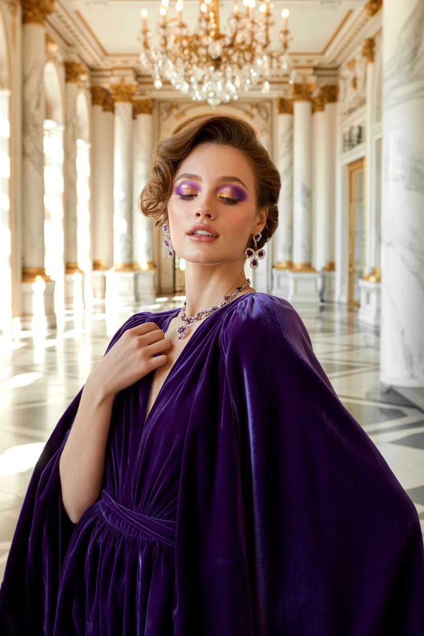 Purple eyeshadow - 25 Glamorous Valentine's Day Makeup