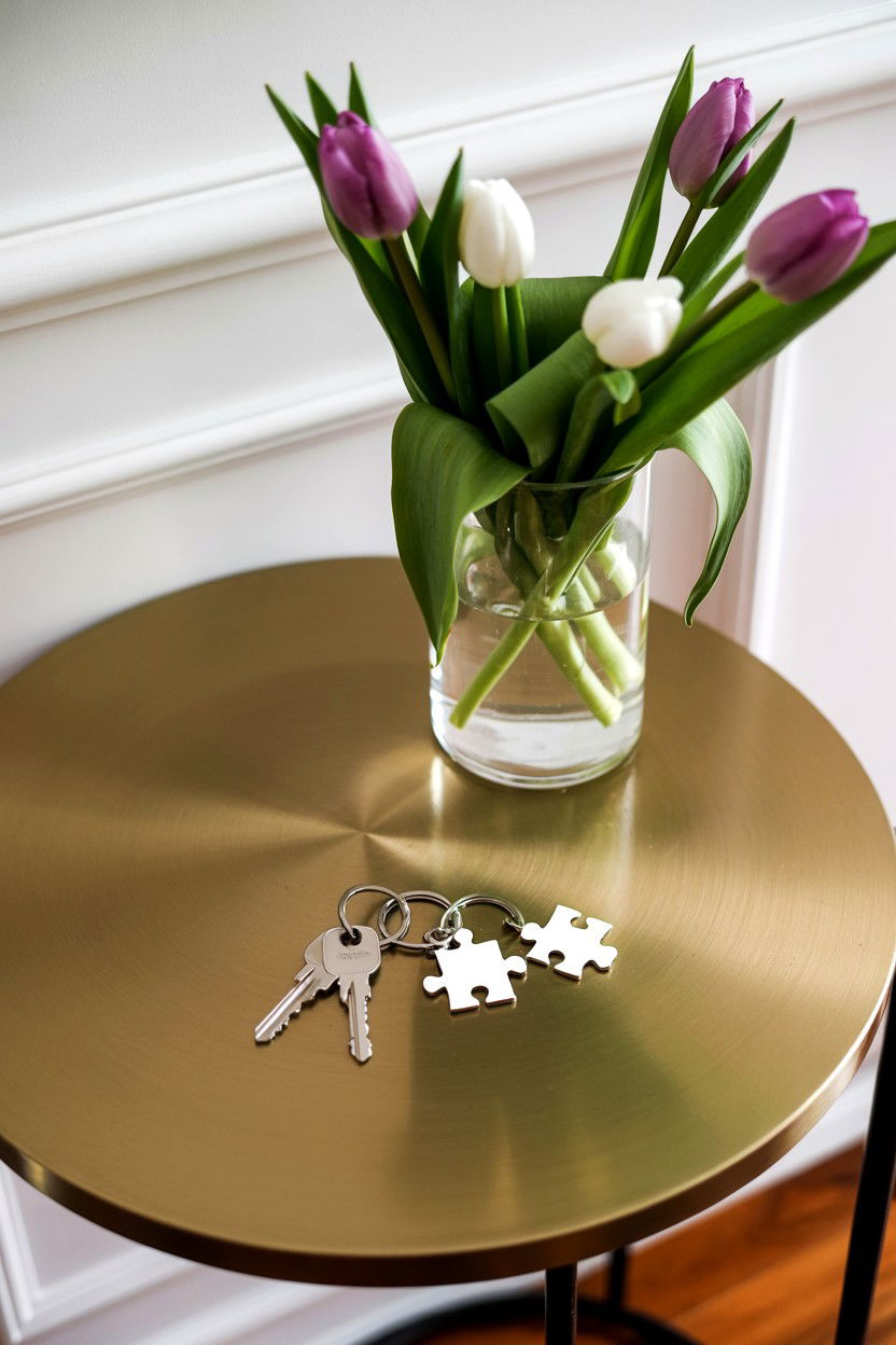 Puzzle Piece Keychain Set - 25 Valentine's Day Puzzle Photo Ideas