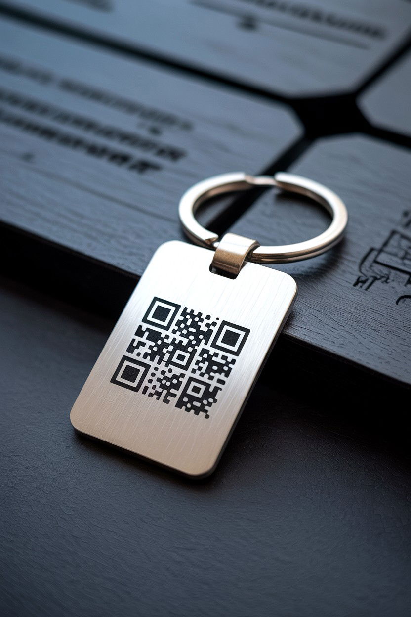 QR Code Keychain - 25 Valentine's Day Playlist Gift Ideas
