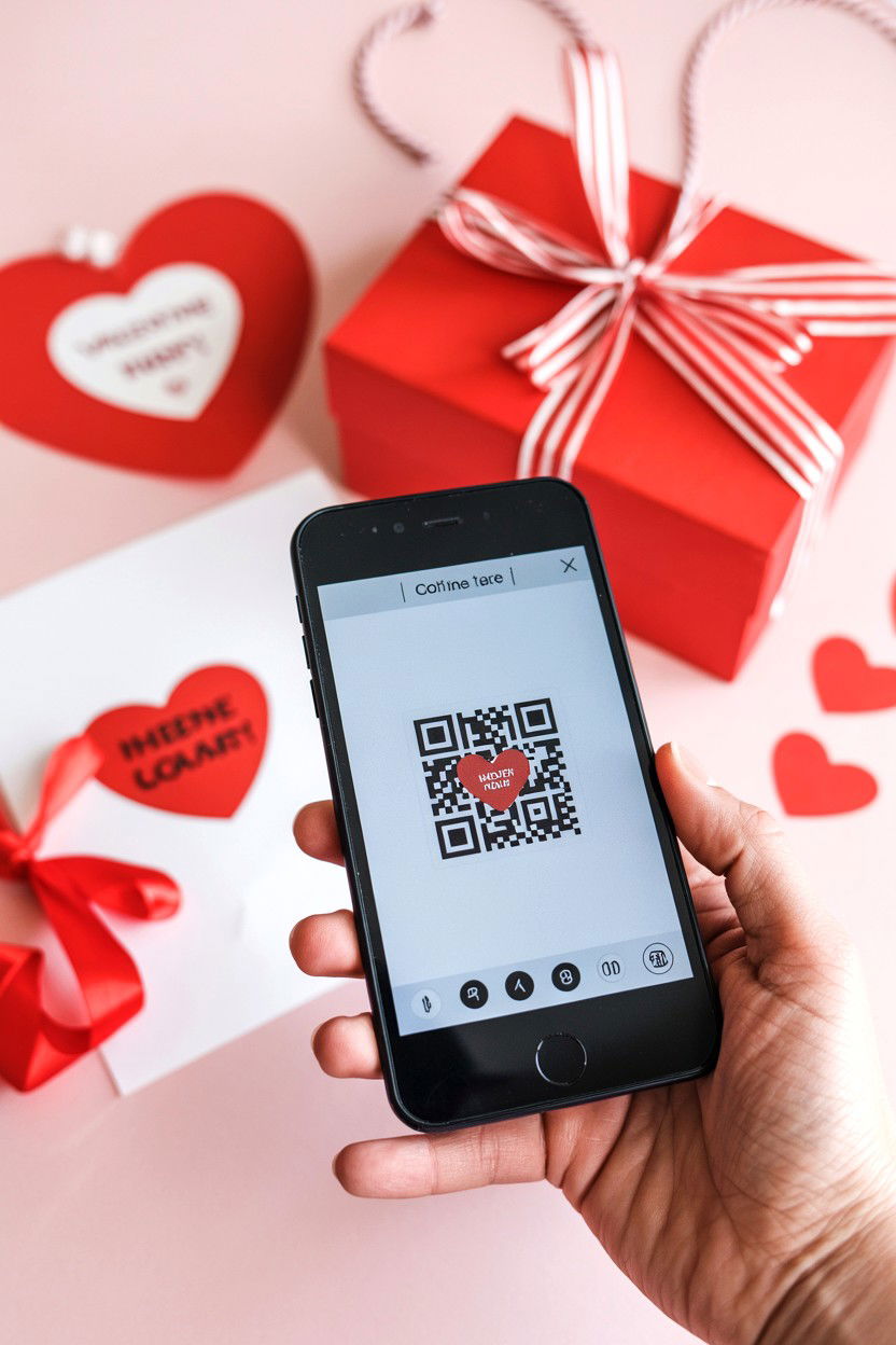 QR code valentine treasure hunt - 25 Valentine's Day Treasure Hunt Ideas