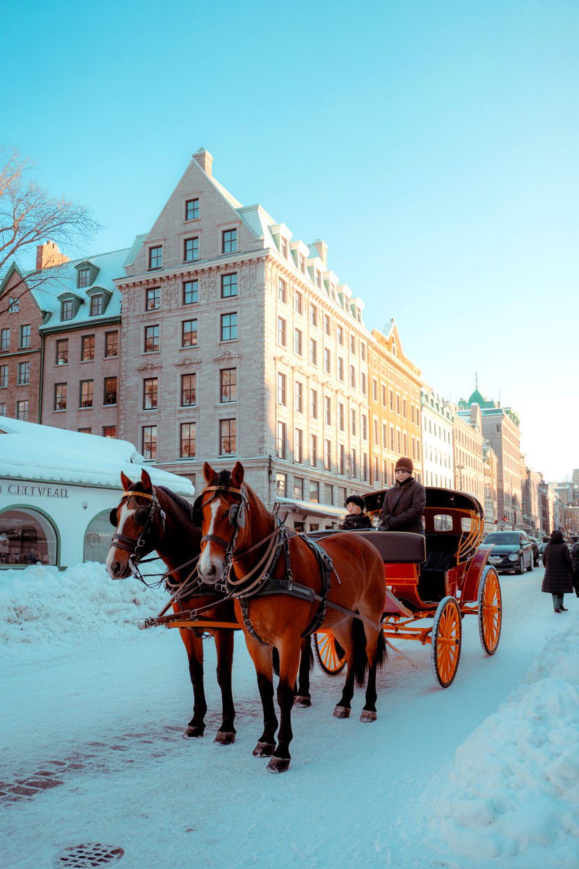 Quebec City Winter - 25 Valentine's Day Honeymoon Ideas