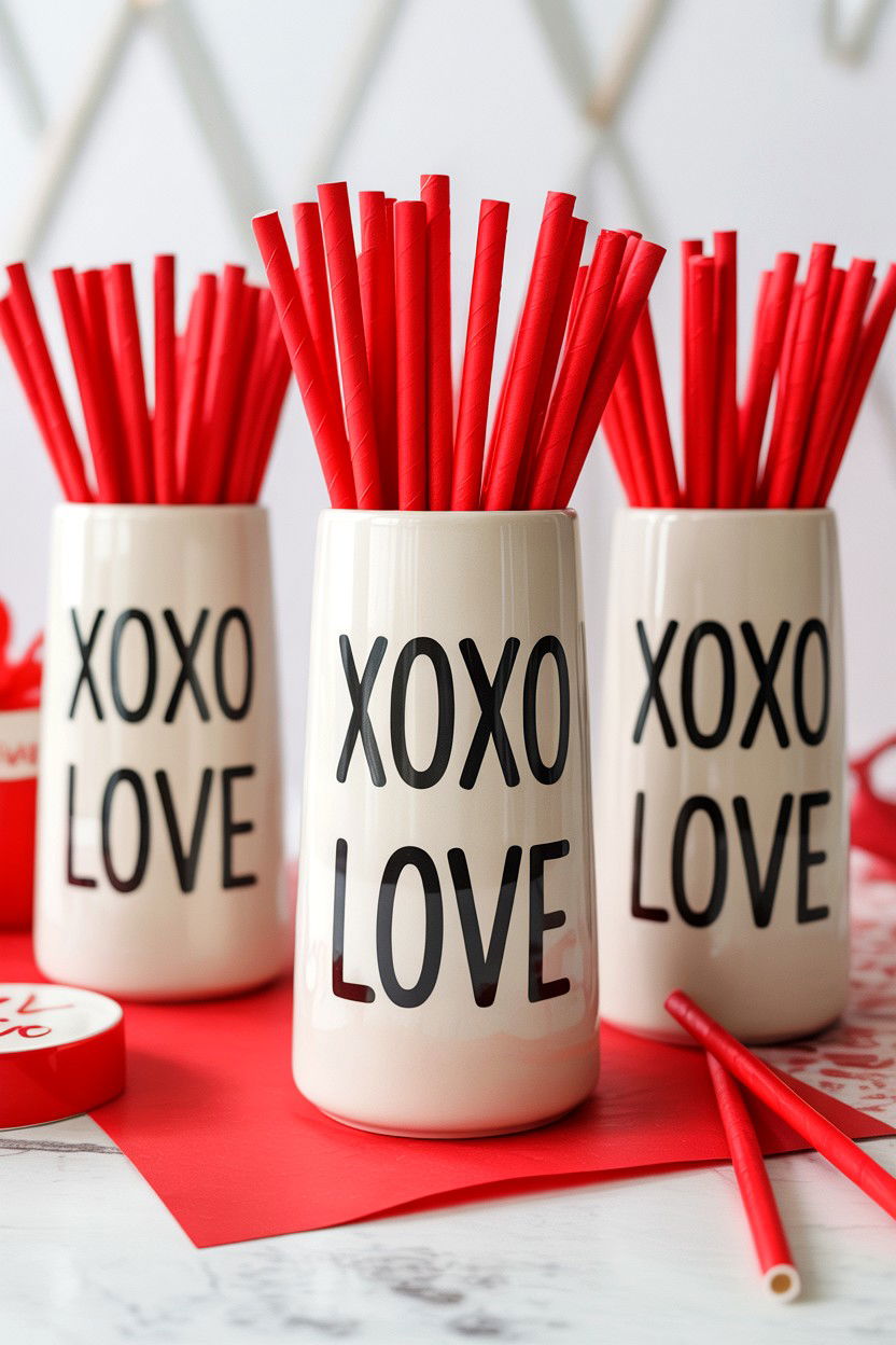 Rae Dunn Valentine Mugs - 25 Rustic Valentine's Day Tiered Tray Ideas