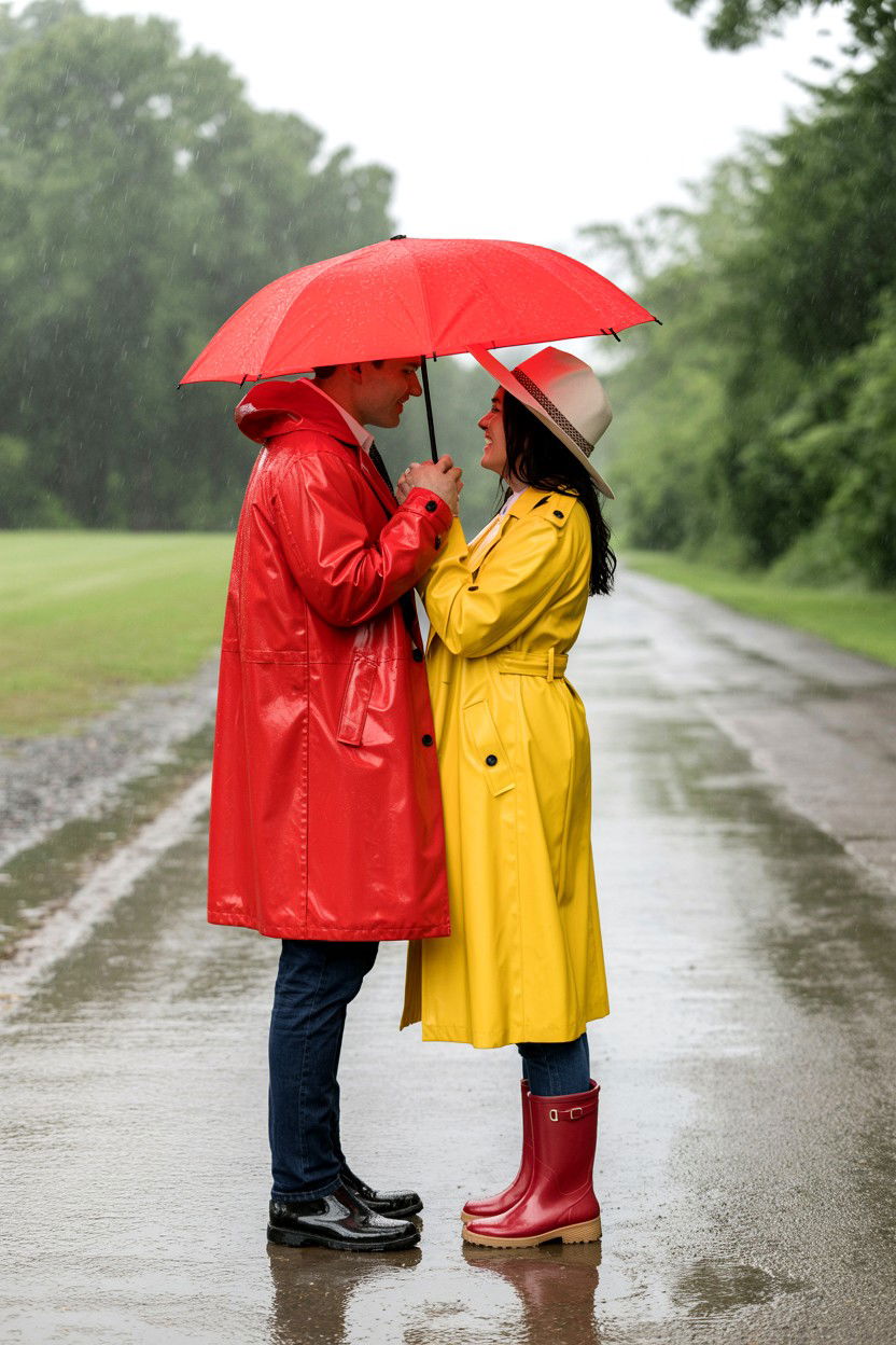 Rainy Day Engagement Photos - 25 Valentine's Day Engagement Photo Ideas