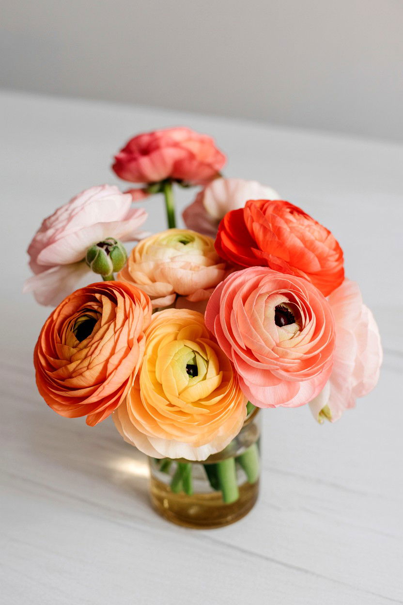 Ranunculus Flower Bouquet - 25 Valentine's Day Flower Delivery Ideas